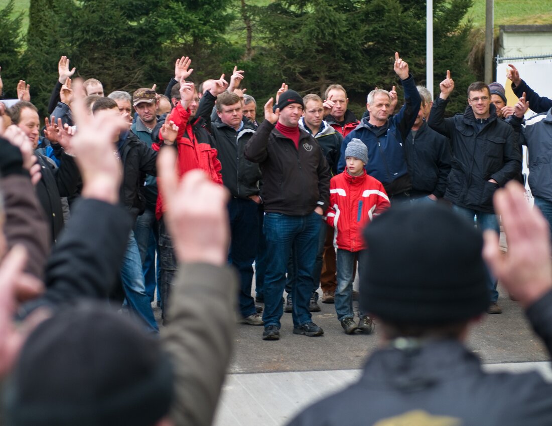 Landsgemeinde, Verkauf Käserei Menzberg Landsgemeinde, Verkauf Käserei Menzberg