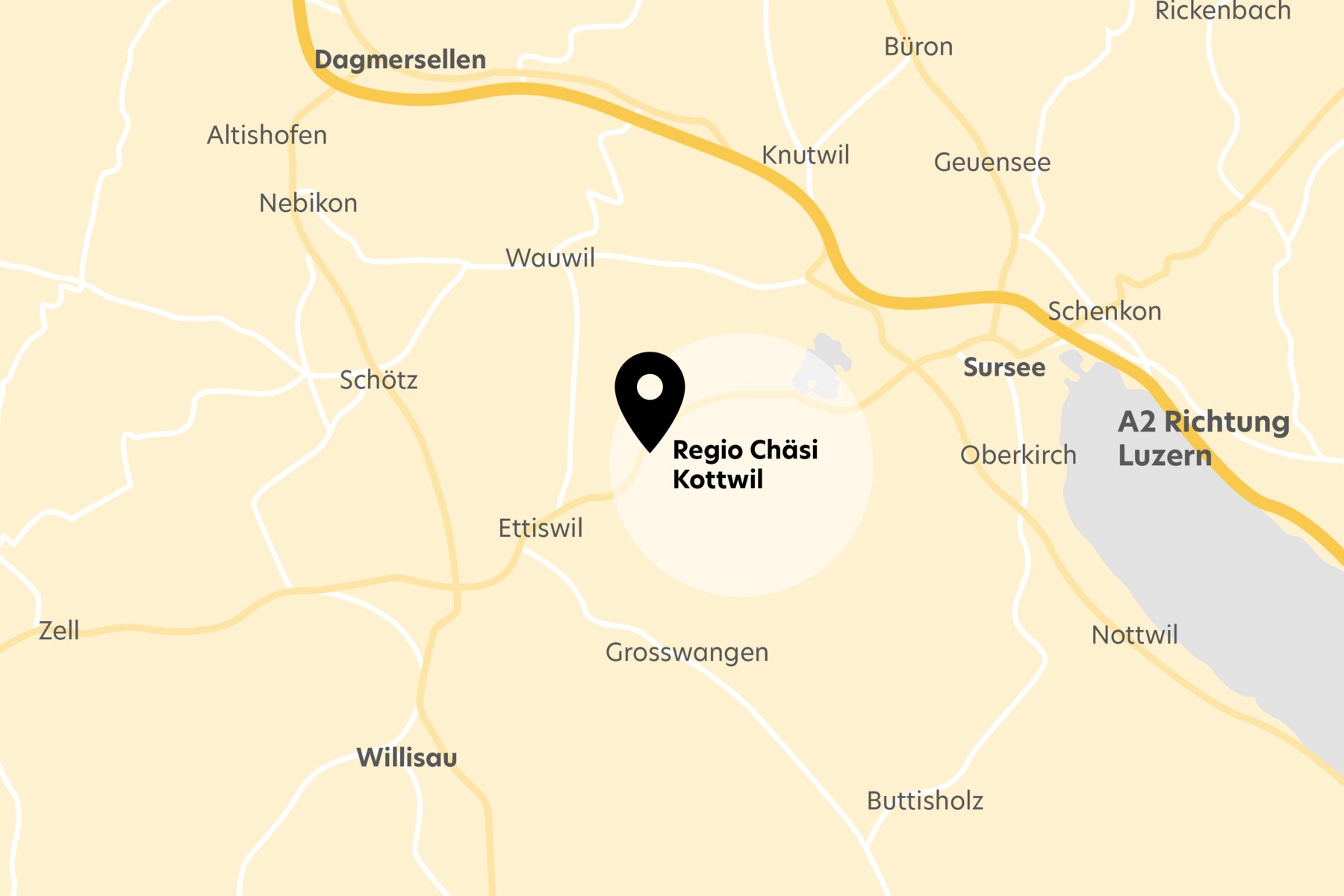 Standortkarte Genosschenschaft Regio Chäsi Willisau Standortkarte Genosschenschaft Regio Chäsi Willisau
